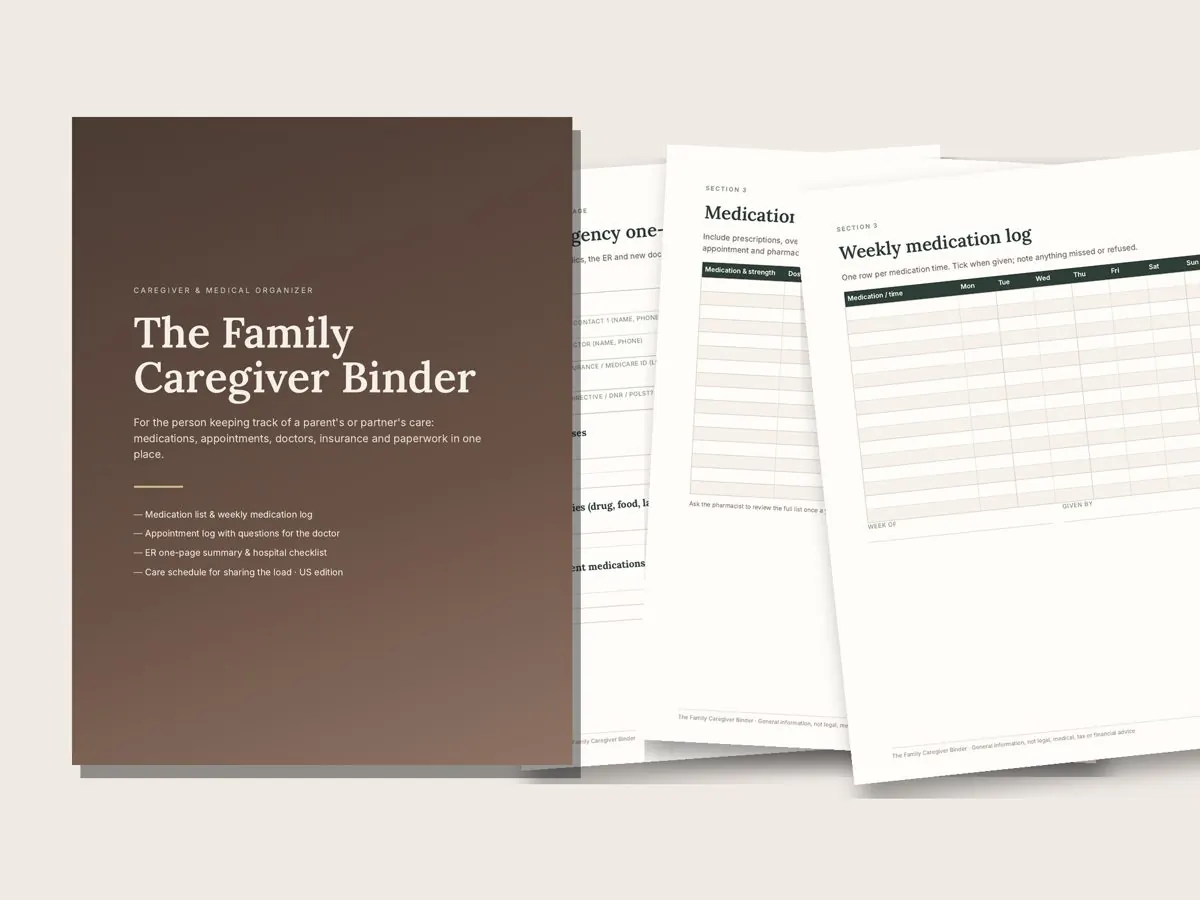 Family Caregiver Binder preview